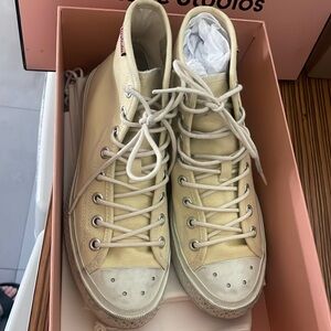 Acne Studios Pale Yellow/off white Sneakers